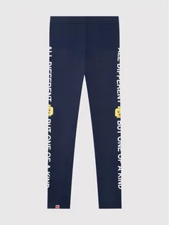 Spodnie i spodenki dla dziewczynek - Lego Wear Legginsy 12010080 Granatowy Slim Fit - grafika 1