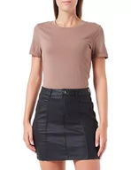 Płaszcze damskie - Bestseller A/S Damski płaszcz ONLEFFIE Life MW Skirt CC PNT Rock, czarny, XS, Schwarz, XS - miniaturka - grafika 1