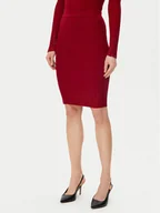Spódnice - Guess Spódnica ołówkowa W5RD83 Z2Y50 Czerwony Slim Fit - miniaturka - grafika 1
