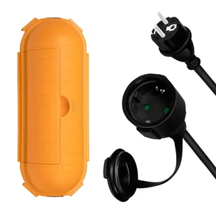 Zestaw przedłużacza kabla zasilającego, skrzynka ochronna, 3 m, LogiLink - Przedłużacze i rozgałęźniki - miniaturka - grafika 1