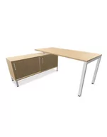 Inne meble biurowe - CS5040 nowoczesne biurko do biura 4-L 180 cm z sideboardem - miniaturka - grafika 1