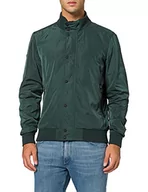 Kurtki męskie - Superdry Męska kurtka Studio Harrington, Ciemny las, L - miniaturka - grafika 1