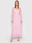 Sukienki - TWINSET Sukienka wieczorowa 221TP2140 Różowy Straight Fit - miniaturka - grafika 1