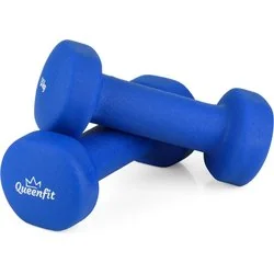 Hantle neoprenowe 2x1,5kg Queenfit - Hantle i ciężarki - miniaturka - grafika 1