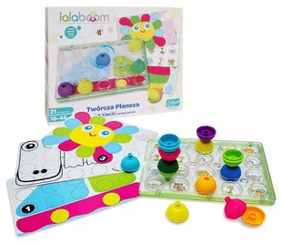 Trefl 61358 Lalaboom Twórcza Plansza Kulko-Klocki sensoryczne 61358 - Zabawki sensoryczne - miniaturka - grafika 1