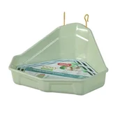 Kuwety dla kotów - ZOLUX Toaleta narożna dla królika i kawii COSY zielona - miniaturka - grafika 1