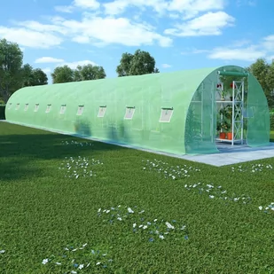 vidaXL Szklarnia ogrodowa, stalowa konstrukcja, 45 m, 15x3x2 m - Szklarnie ogrodowe - miniaturka - grafika 1