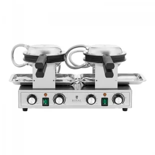 Gofrownica bąbelkowa - 2 x 1400 W ROYAL CATERING 10012896 RCWM-2800-B - Inne urządzenia gastronomiczne - miniaturka - grafika 6