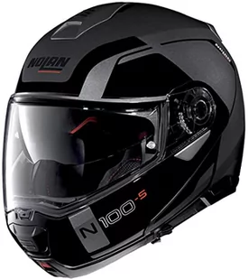 Nolan N100-5 Consistency N-Com kask szczękowy XS (55) czarny/szary - Kaski motocyklowe - miniaturka - grafika 1