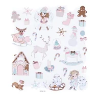 Scrapbooking - Naklejki Z Brokatem Frosty Pastels 26 Szt. Dalprint - miniaturka - grafika 1