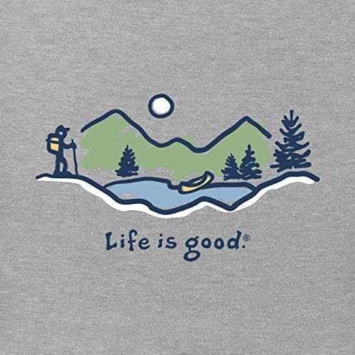 Life Is Good Męska męska vintage Crusher T-shirt sportowe t-shirty Heather Gray 3XL