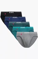 Majtki damskie - Atlantic 5-pack slipy męskie sport 5SMP-004-NIE/ZIE/CZA/SZM/NIEC, Kolor niebiesko-szary, Rozmiar L, ATLANTIC - Primodo.com - miniaturka - grafika 1