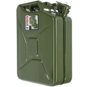 Kanistry - Kanister na paliwo stalowy Idre 20L, zielony - miniaturka - grafika 1