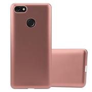 Etui i futerały do telefonów - Pokrowiec Do Huawei Y6 PRO 2017 w METALLIC RÓŻOWE ZŁOTO Etui TPU Silikon Obudowa Ochronny Case Cover Cadorabo - miniaturka - grafika 1