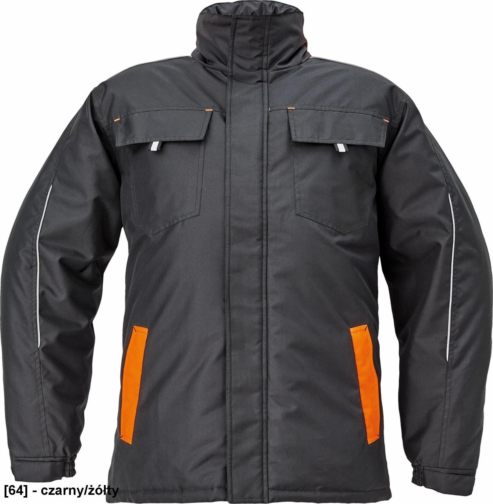 CERVA MAX VIVO PARKA - kurtka - czarny/żółty M