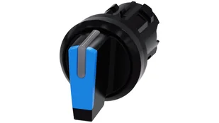 Siemens Przełącznik z możliwością podśw 22mm okrągły tworzywo czarny/niebieski kr pióro 3 poz i&gt;o&lt;ii 3SU1002-2BM50-0AA0 3SU1002-2BM50-0AA0 - Inne akcesoria elektryczne - miniaturka - grafika 1