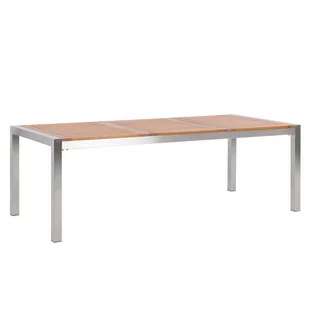 Beliani Stół ogrodowy drewniany eukaliptus 220 x 100 cm GROSSETO - Stoły ogrodowe - miniaturka - grafika 1