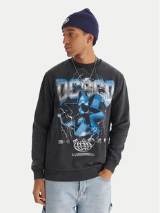 DC Shoes Bluza Skull Shock Crew EDYSF03251 Szary Regular Fit - Bluzy męskie - miniaturka - grafika 1