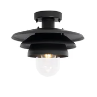 Lampy sufitowe - QAZQA Designerska lampa sufitowa zewnętrzna czarna IP44 - Morty - miniaturka - grafika 1