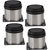 Zawiasy, okucia i inne akcesoria - Nogi regulowane - nogi meblowe - nogi stołowe - nogi meblowe - regulowana wysokość 0-15 mm - 4 sztuki - wysokość 50 mm - miniaturka - grafika 1