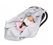 Śpiworki dla dzieci - Śpiworek Dla Niemowlaka Floo For Baby 78X78 Cm Szary Królik - miniaturka - grafika 1