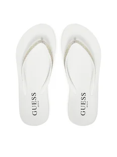 Guess Japonki E5GZ05BB00F Biały - Klapki i japonki damskie - miniaturka - grafika 1