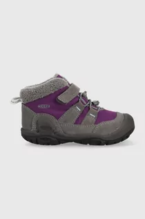 Buty dla dziewczynek - Keen buty zimowe dziecięce kolor fioletowy - grafika 1