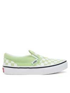 Vans Tenisówki Classic Slip-On VN000D0JE2Y1 Zielony - Buty dla dziewczynek - miniaturka - grafika 1