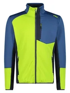 Odzież trekkingowa męska - CMP Kurtka polarowa w kolorze jaskrawozielonym - miniaturka - grafika 1