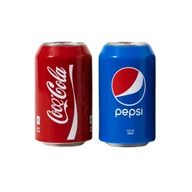Napoje gazowane - Zestaw Puszka silikonowa pokrywa 330ml 2szt Pepsi i Cola - miniaturka - grafika 1