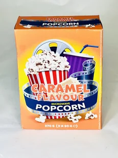Bedo Popcorn do Mikrofalówki Karmelowy Karmel Do prażenia Przekąska 3x90g - Popcorn - miniaturka - grafika 1