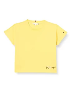 Tommy Hilfiger Koszulka dziewczęca Tommy metaliczna folia S/S t-shirt, podeszwa, 80 - Koszulki dla dziewczynek - miniaturka - grafika 1