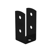 Kotwy - Podstawa słupa 45x45x100 mm PSOL 45 czarna Domax - miniaturka - grafika 1