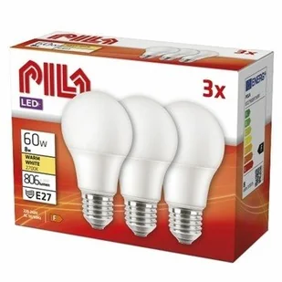 Żarówka LED PILA E27 8W ciepła barwa 3szt - Woda - miniaturka - grafika 1