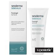 Kremy do twarzy - SesDerma Sebovalis Facial Gel Żel do twarzy 50ml - miniaturka - grafika 1