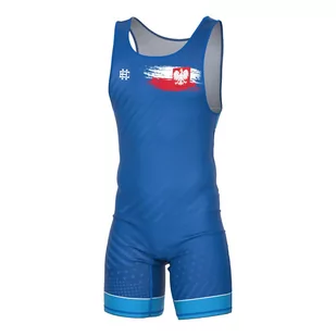 Trykot zapaśniczy dla dzieci EXTREME HOBBY POLSKA PRIME - Kimona, stroje i obuwie - miniaturka - grafika 1