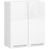 Meble kuchenne - WISZĄCA SZAFKA KUCHENNA OLIWIA W 60cm BIAŁA-BIAŁA POŁYSK H720 - miniaturka - grafika 1
