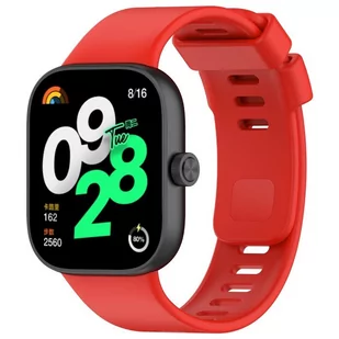 Zamienna silikonowa opaska pasek SOFTBAND do Xiaomi Mi BAND 8 PRO / Redmi Watch 4 czerwona - Akcesoria do smartwatchy - miniaturka - grafika 1