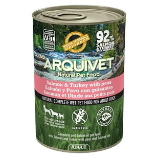 ARQUIVET MOKRA KARMA DLA PSA Z łososiem i indykiem 400G - Mokra karma dla psów - miniaturka - grafika 1