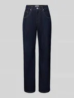 Spodnie damskie - Jeansy o kroju relaxed fit z wpuszczanymi kieszeniami - miniaturka - grafika 1