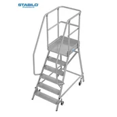 Rusztowania - KRAUSE Podest jezdny z jednostronnym wejściem 6 stopniowy 821164 - miniaturka - grafika 1