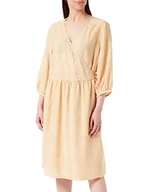 Sukienki - Noa Noa Sukienka damska CamilleNN, nadruk żółty/biały, 42, żółty/biały, 42 - miniaturka - grafika 1