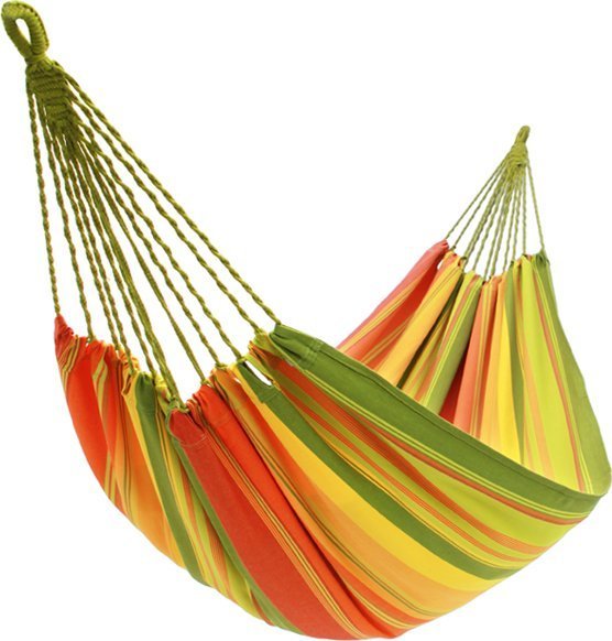 Koala Hammock Hamak jednoosobowy, zielono-pomarańczowy H