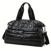 Inne - Pikowana torba podróżna puchowa, torba na bagaż o dużej pojemności, przenośna torba na ramię, lekka torba sportowa na siłownię - miniaturka - grafika 1