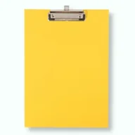Teczki i skoroszyty - Penword Deska A4 z klipem premium żółta - miniaturka - grafika 1