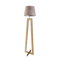 Lampy stojące - Designerska lampa podłogowa z drewna do salonu KOS - miniaturka - grafika 1
