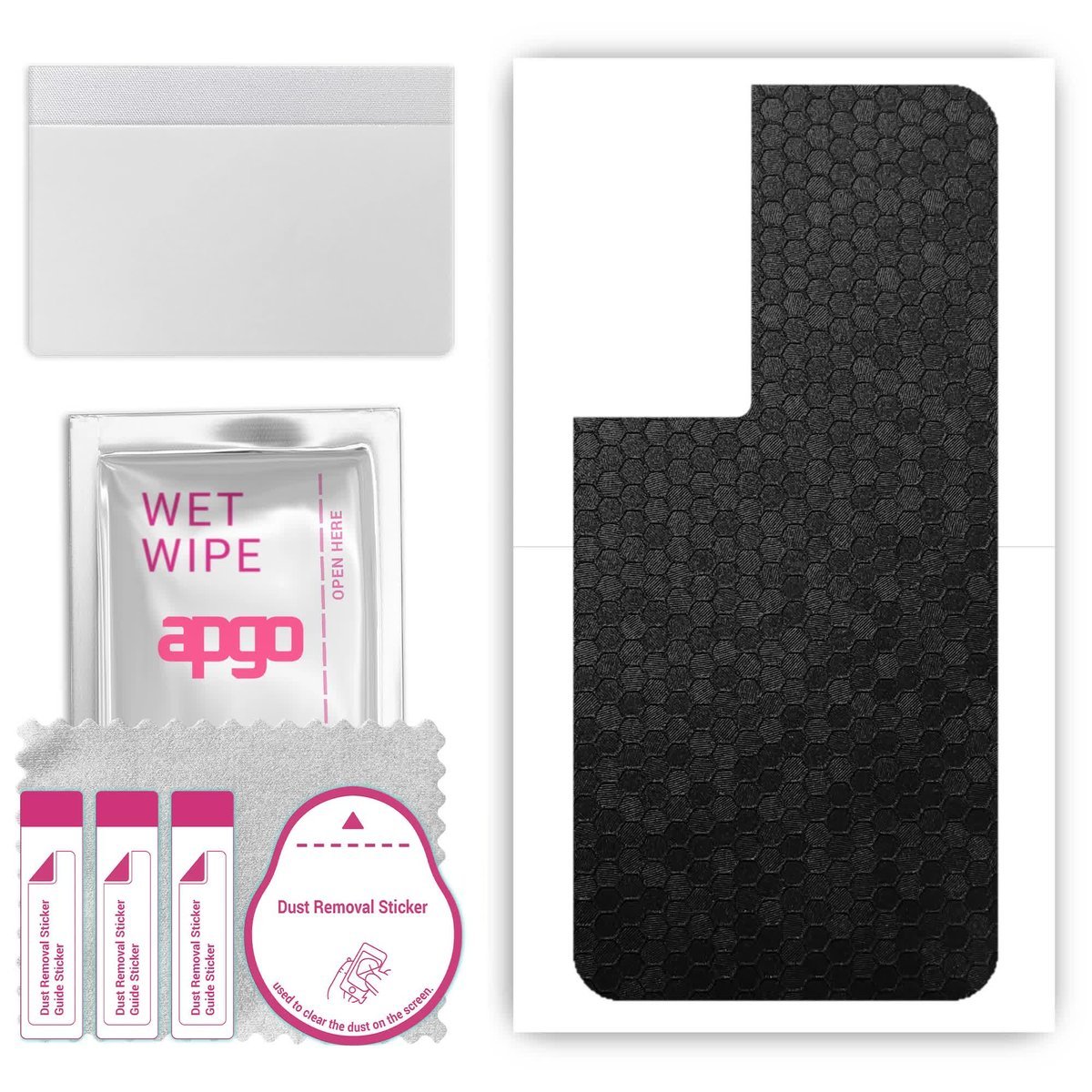 Folia naklejka skórka strukturalna na TYŁ do TCL 50 LE - Plaster Miodu Czarny - apgo SKINS