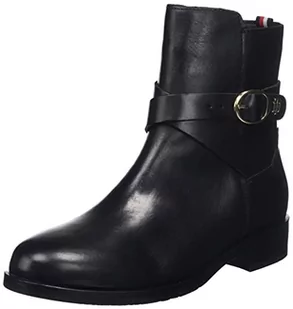 Tommy Hilfiger Damski pasek Th płaski but moda, Czarny, 36 EU - Paski - miniaturka - grafika 1
