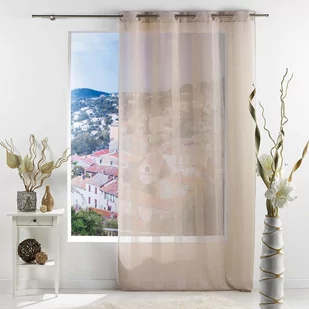 Douceur d'Intérieur Firanka   1620971, z zgonem, 140 x 240 cm, SALINA, woal kolorach piasku, Beige 1620971 - Firany - miniaturka - grafika 1