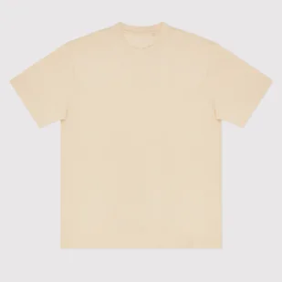 Beżowy bawełniany t-shirt oversize Pako Lorente roz. S - Koszulki męskie - miniaturka - grafika 1